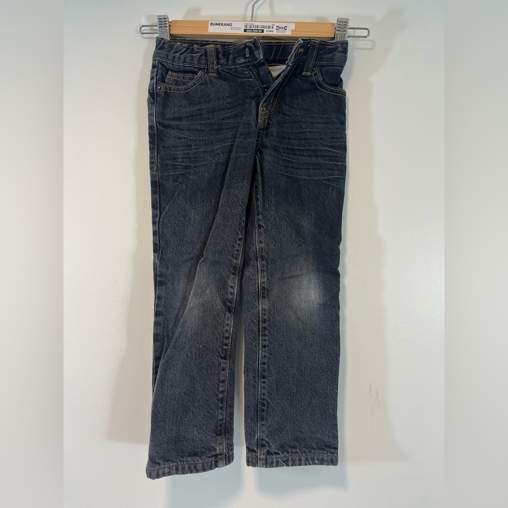 Crazy 8 Boys size 5 cozy fleece lined straight jeans